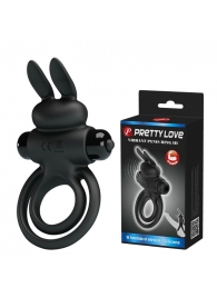 Черное эрекционное кольцо с вибростимуляцией клитора Vibrant Penis Ring III - Baile - в Магнитогорске купить с доставкой