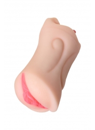 Телесный двусторонний мастурбатор Fruity Tongue - ротик и вагина - ToyFa - в Магнитогорске купить с доставкой