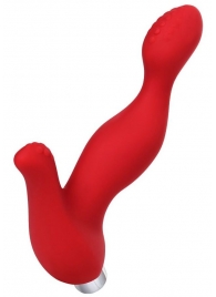 Красный силиконовый вибростимулятор простаты Proman - 12,5 см. - ToyFa - в Магнитогорске купить с доставкой