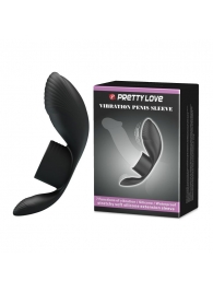 Черное кольцо на пенис с вибрацией Vibration Penis Sleeve - Baile - в Магнитогорске купить с доставкой