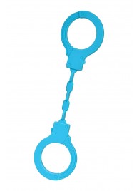 Голубые силиконовые наручники A-Toys без ключа - A-toys - купить с доставкой в Магнитогорске