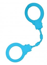 Голубые силиконовые наручники A-Toys без ключа - A-toys - купить с доставкой в Магнитогорске