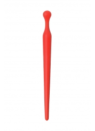 Красный силиконовый уретральный плаг - 10 см. - ToyFa - купить с доставкой в Магнитогорске