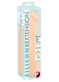 Телесная насадка-удлинитель Silicone Extension - 19 см. - Orion - в Магнитогорске купить с доставкой