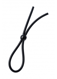 Черное лассо на пенис с одной бусиной - A-toys - в Магнитогорске купить с доставкой