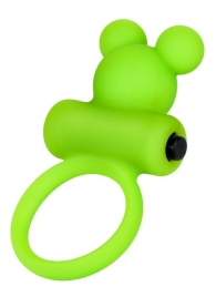 Зеленое виброкольцо на пенис A-Toys - A-toys - в Магнитогорске купить с доставкой