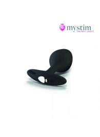 Черная пробка Mystim Rocking Vibe S с возможностью подключения к электростимулятору - 9,7 см. - MyStim - купить с доставкой в Магнитогорске