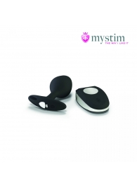 Черная пробка Mystim Rocking Vibe S с возможностью подключения к электростимулятору - 9,7 см. - MyStim - купить с доставкой в Магнитогорске