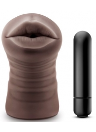 Коричневый мастурбатор-ротик Heather - Blush Novelties - в Магнитогорске купить с доставкой