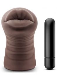 Коричневый мастурбатор-ротик Renee - Blush Novelties - в Магнитогорске купить с доставкой