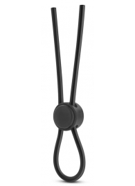 Черное силиконовое лассо на пенис SILICONE LOOP COCK RING - Blush Novelties - в Магнитогорске купить с доставкой