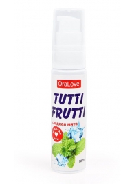 Гель-смазка Tutti-frutti со вкусом сладкой мяты - 30 гр. - Биоритм - купить с доставкой в Магнитогорске