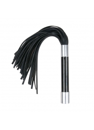 Черная плеть Easytoys Flogger With Metal Grip - 38 см. - Easy toys - купить с доставкой в Магнитогорске