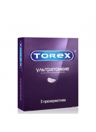 Презервативы Torex  Ультратонкие  - 3 шт. - Torex - купить с доставкой в Магнитогорске