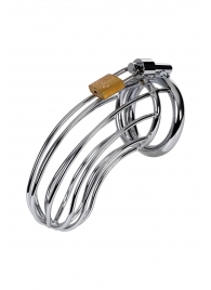 Серебристый пояс верности TOYFA на замочке - ToyFa - купить с доставкой в Магнитогорске