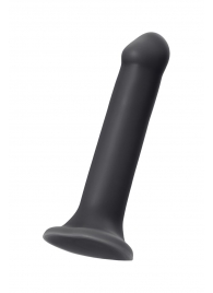Черный фаллос на присоске Silicone Bendable Dildo XL - 20 см. - Strap-on-me - купить с доставкой в Магнитогорске