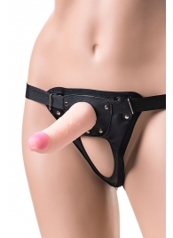 Телесный страпон на трусиках Realstick Jax - 17,9 см. - ToyFa - купить с доставкой в Магнитогорске