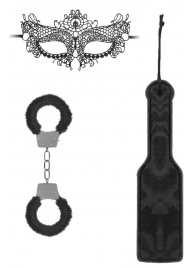 Черный игровой набор Introductory Bondage Kit №4 - Shots Media BV - купить с доставкой в Магнитогорске