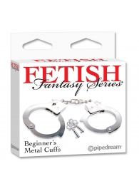 Металлические наручники Beginner s Metal Cuffs - Pipedream - купить с доставкой в Магнитогорске