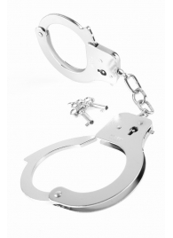 Металлические серебристые наручники Designer Metal Handcuffs - Pipedream - купить с доставкой в Магнитогорске
