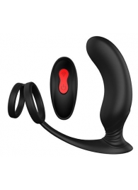 Черный массажер простаты REMOTE P-PLEASER - Dream Toys - в Магнитогорске купить с доставкой