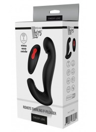 Черный вибромассажер простаты SWIRLING P-PLEASER - Dream Toys - в Магнитогорске купить с доставкой