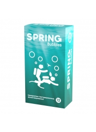 Презервативы SPRING BUBBLES с пупырышками - 12 шт. - SPRING - купить с доставкой в Магнитогорске