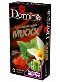 Ароматизированные презервативы DOMINO  Ароматный микс  - 6 шт. - Domino - купить с доставкой в Магнитогорске