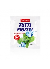 Пробник гель-смазки Tutti-frutti со вкусом мяты - 4 гр. - Биоритм - купить с доставкой в Магнитогорске