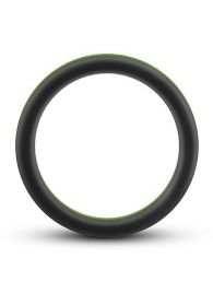 Черно-зеленое эрекционное кольцо Silicone Go Pro Cock Ring - Blush Novelties - в Магнитогорске купить с доставкой