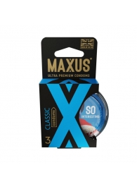 Классические презервативы в пластиковом кейсе MAXUS Classic - 3 шт. - Maxus - купить с доставкой в Магнитогорске