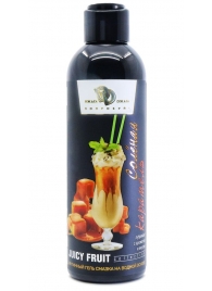 Интимный гель-смазка JUICY FRUIT с ароматом солёной карамели - 200 мл. - БиоМед - купить с доставкой в Магнитогорске