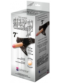 Пояс-трусики с насадкой Classic lux-Duke - 17,5 см. - LOVETOY (А-Полимер) - купить с доставкой в Магнитогорске