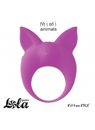 Фиолетовое эрекционное кольцо Kitten Kyle - Lola Games - в Магнитогорске купить с доставкой
