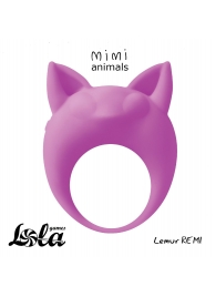 Фиолетовое эрекционное кольцо Lemur Remi - Lola Games - в Магнитогорске купить с доставкой