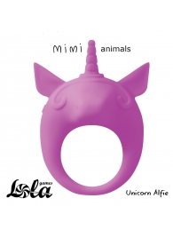 Фиолетовое эрекционное кольцо Unicorn Alfie - Lola Games - в Магнитогорске купить с доставкой