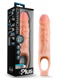 Телесный реалистичный фаллоудлинитель 9 Inch Silicone Cock Sheath Penis Extender - 22,86 см. - Blush Novelties - в Магнитогорске купить с доставкой