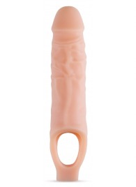 Телесный реалистичный фаллоудлинитель 9 Inch Silicone Cock Sheath Penis Extender - 22,86 см. - Blush Novelties - в Магнитогорске купить с доставкой