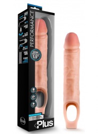 Телесный реалистичный фаллоудлинитель 10 Inch Silicone Cock Sheath Penis Extender - 25,4 см. - Blush Novelties - в Магнитогорске купить с доставкой