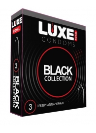 Черные презервативы LUXE Royal Black Collection - 3 шт. - Luxe - купить с доставкой в Магнитогорске