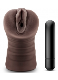 Коричневый мастурбатор-вагина Hot Chocolate Brianna - Blush Novelties - в Магнитогорске купить с доставкой