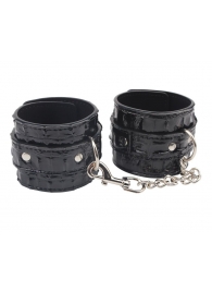 Черные наручники Surrender Wrist Restraints - Chisa - купить с доставкой в Магнитогорске