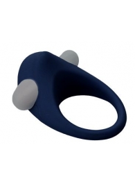 Гладкое синее эрекционное виброкольцо STIMU RING - Dream Toys - в Магнитогорске купить с доставкой