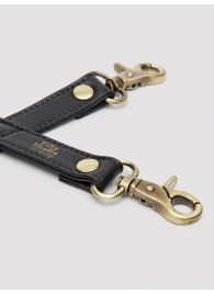 Черный фиксатор для манжет Bound to You Faux Leather Hogtie - Fifty Shades of Grey - купить с доставкой в Магнитогорске