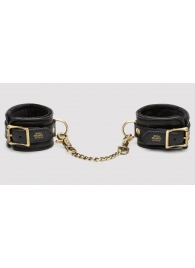 Черные наручники Bound to You Faux Leather Wrist Cuffs - Fifty Shades of Grey - купить с доставкой в Магнитогорске