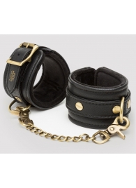 Черные наручники Bound to You Faux Leather Wrist Cuffs - Fifty Shades of Grey - купить с доставкой в Магнитогорске