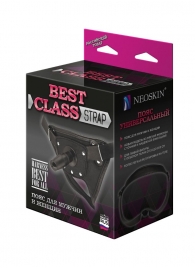 Черный пояс для насадок BEST CLASS STRAP - LOVETOY (А-Полимер) - купить с доставкой в Магнитогорске