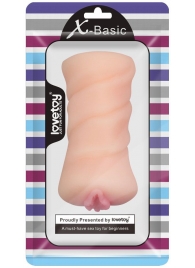 Телесный мастурбатор-вагина X-Basic Pocket Pussy без вибрации - Lovetoy - в Магнитогорске купить с доставкой