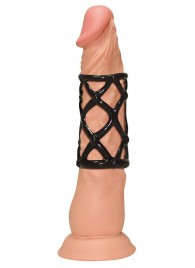 Чёрная насадка-сетка на пенис Orgasmus Wunder - Orion - в Магнитогорске купить с доставкой