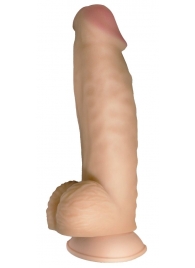Телесный реалистичный фаллоимитатор на черных трусиках Real Big Strap-On - 34,5 см. - LOVETOY (А-Полимер) - купить с доставкой в Магнитогорске
